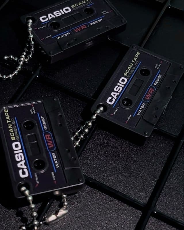 카시오 50주년 NFC 카세트 키링