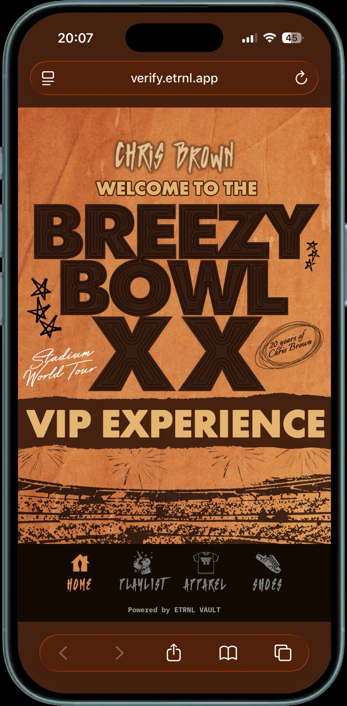 크리스 브라운 콘서트 NFC CD 키링 - NFC 콘텐츠